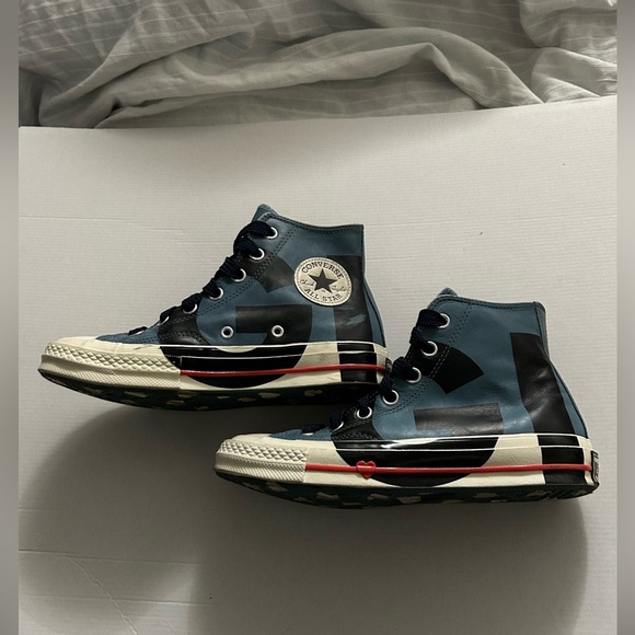 CONVERSE Chuck 70 Women's High Top Love Graphic Celestial Teal Shoes 563471C 6.5 - Picture 3 of 13
